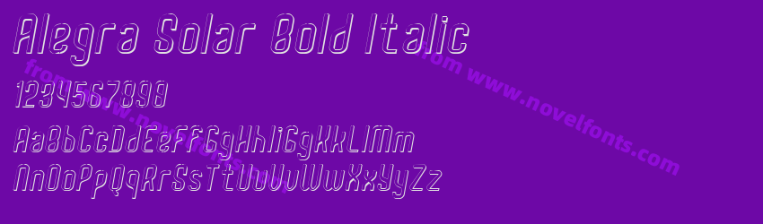 Alegra Solar Bold ItalicPreview Alegra Solar Bold ItalicPreview