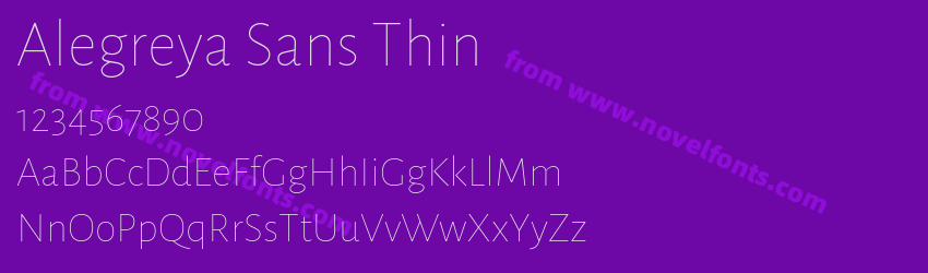 Alegreya Sans ThinPreview