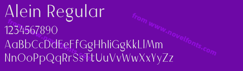 Alein RegularPreview Alein RegularPreview