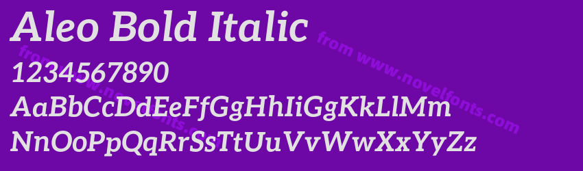 Aleo Bold ItalicPreview