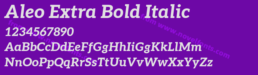 Aleo Extra Bold ItalicPreview Aleo Extra Bold ItalicPreview
