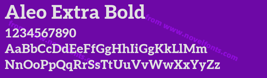 Aleo Extra BoldPreview Aleo Extra BoldPreview