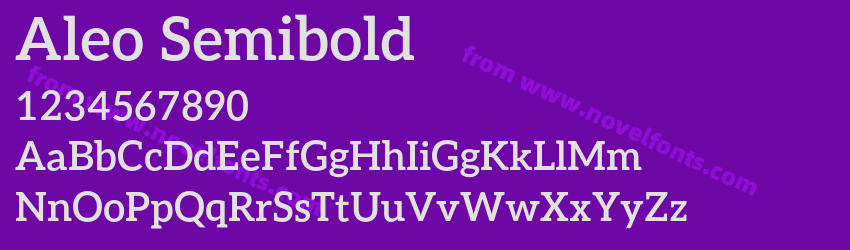 Aleo SemiboldPreview Aleo SemiboldPreview