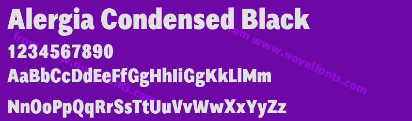 Alergia Condensed BlackPreview Alergia Condensed BlackPreview