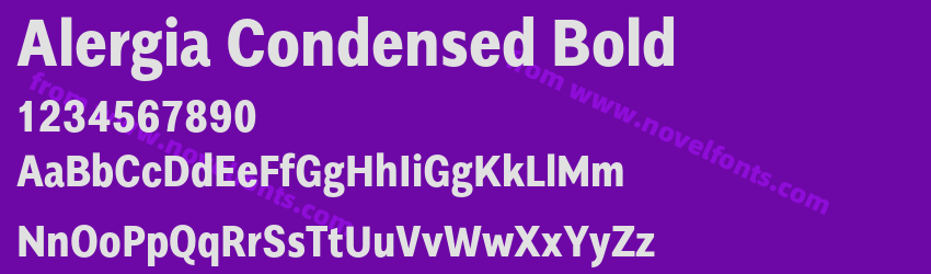 Alergia Condensed BoldPreview