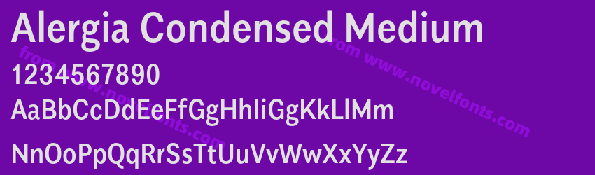 Alergia Condensed MediumPreview Alergia Condensed MediumPreview