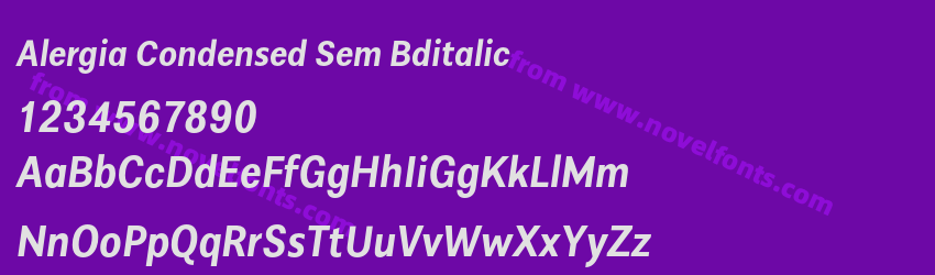 Alergia Condensed Sem BditalicPreview