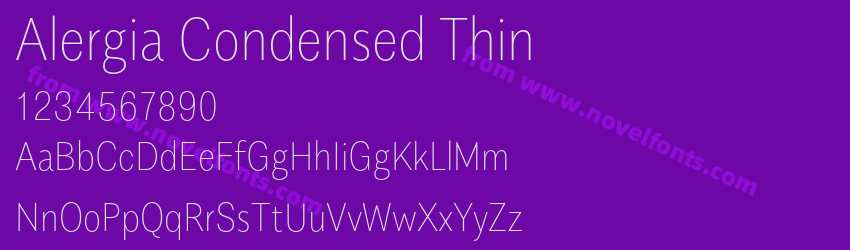 Alergia Condensed ThinPreview Alergia Condensed ThinPreview