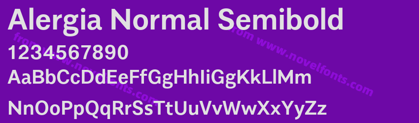 Alergia Normal SemiboldPreview Alergia Normal SemiboldPreview