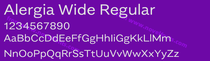 Alergia Wide RegularPreview Alergia Wide RegularPreview