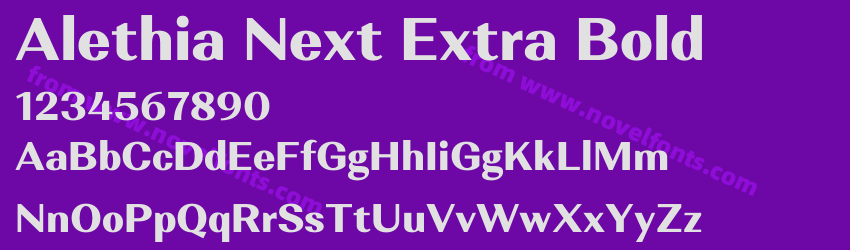 Alethia Next Extra BoldPreview Alethia Next Extra BoldPreview