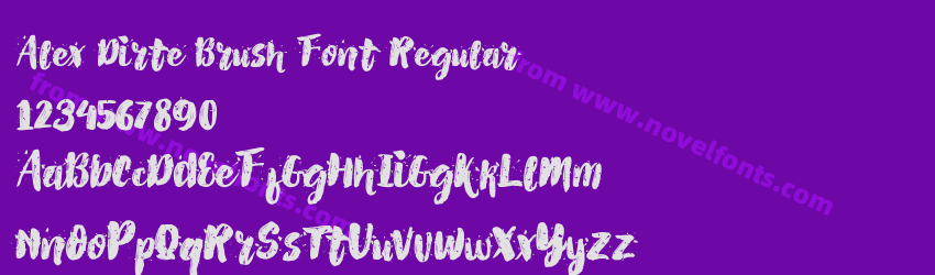 Alex Dirte Brush Font RegularPreview Alex Dirte Brush Font RegularPreview
