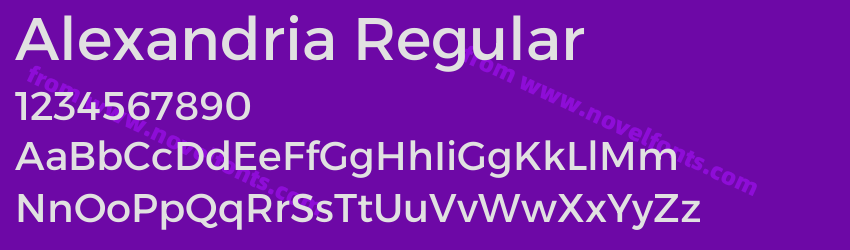 Alexandria RegularPreview Alexandria RegularPreview