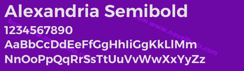 Alexandria SemiboldPreview Alexandria SemiboldPreview