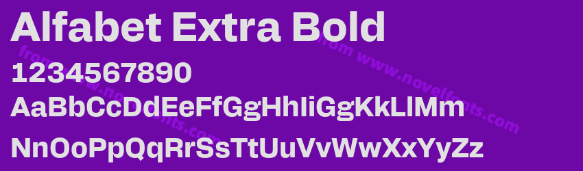 Alfabet Extra BoldPreview Alfabet Extra BoldPreview
