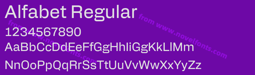 Alfabet RegularPreview