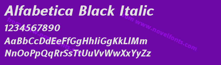 Alfabetica Black ItalicPreview Alfabetica Black ItalicPreview