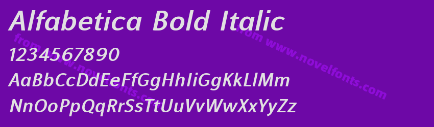 Alfabetica Bold ItalicPreview Alfabetica Bold ItalicPreview