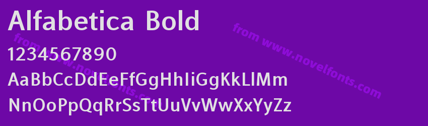 Alfabetica BoldPreview Alfabetica BoldPreview