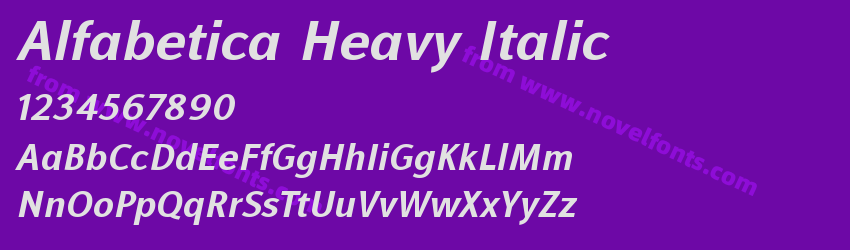 Alfabetica Heavy ItalicPreview Alfabetica Heavy ItalicPreview