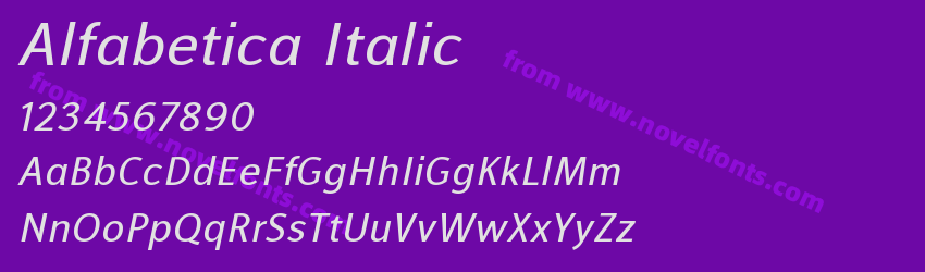 Alfabetica ItalicPreview Alfabetica ItalicPreview