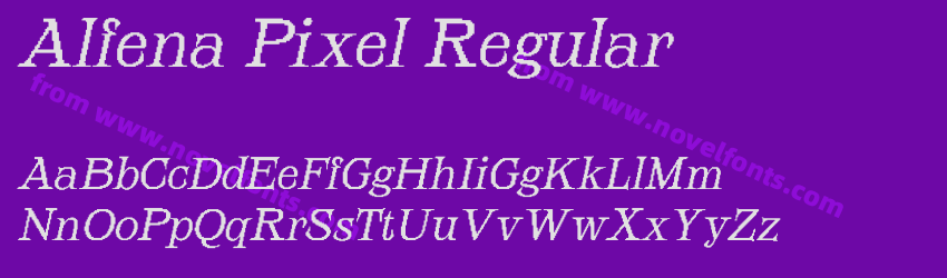 Alfena Pixel RegularPreview Alfena Pixel RegularPreview