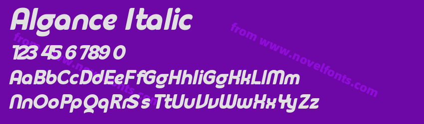 Algance ItalicPreview