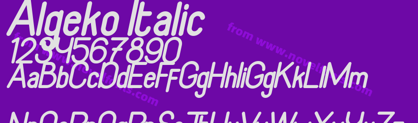 Algeko ItalicPreview