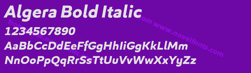 Algera Bold ItalicPreview Algera Bold ItalicPreview