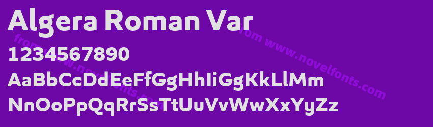 Algera Roman VarPreview Algera Roman VarPreview