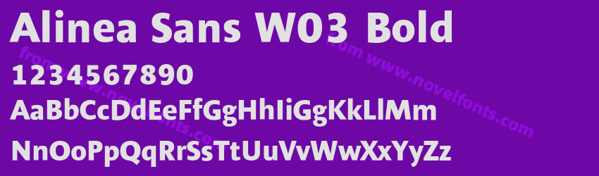 Alinea Sans W03 BoldPreview Alinea Sans W03 BoldPreview