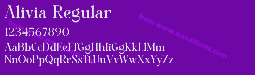 Alivia RegularPreview Alivia RegularPreview