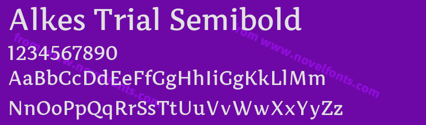 Alkes Trial SemiboldPreview