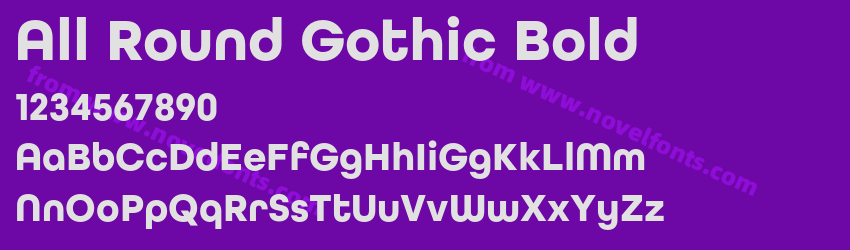 All Round Gothic BoldPreview All Round Gothic BoldPreview