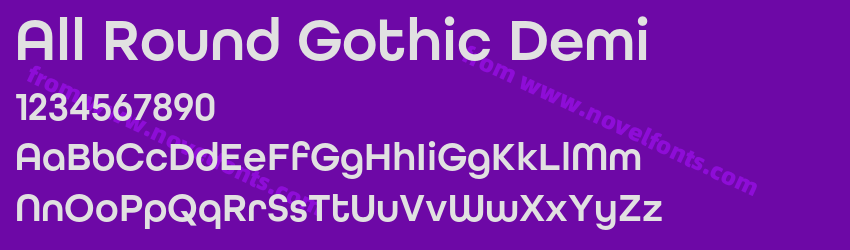 All Round Gothic DemiPreview