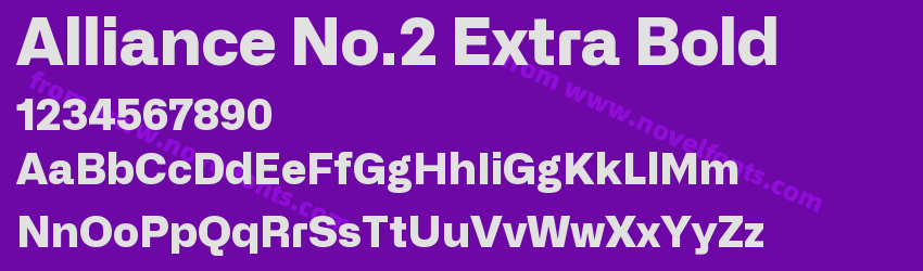 Alliance No.2 Extra BoldPreview Alliance No.2 Extra BoldPreview
