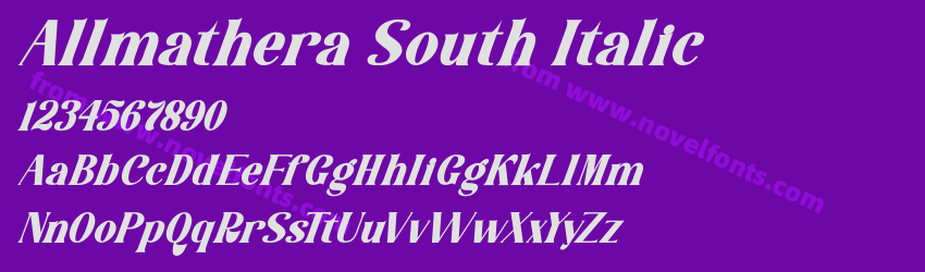 Allmathera South ItalicPreview Allmathera South ItalicPreview