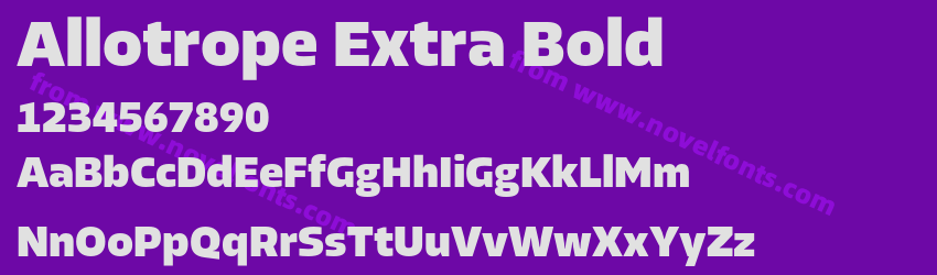 Allotrope Extra BoldPreview Allotrope Extra BoldPreview