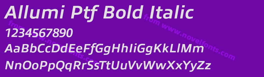 Allumi Ptf Bold ItalicPreview Allumi Ptf Bold ItalicPreview