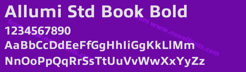 Allumi Std Book BoldPreview