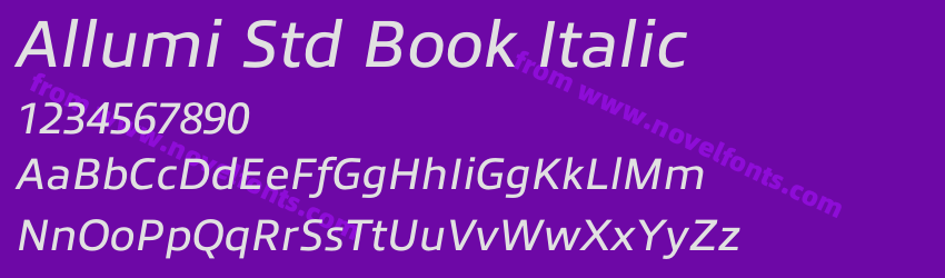 Allumi Std Book ItalicPreview