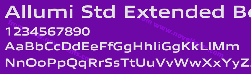 Allumi Std Extended BoldPreview Allumi Std Extended BoldPreview