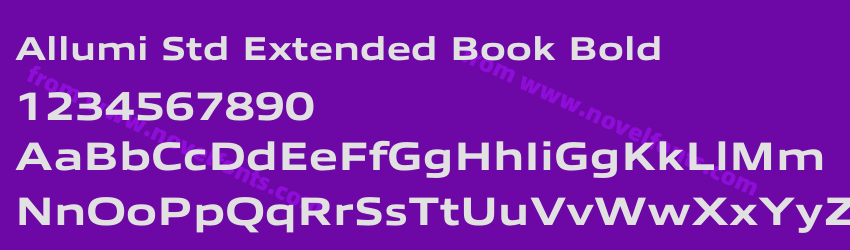 Allumi Std Extended Book BoldPreview Allumi Std Extended Book BoldPreview