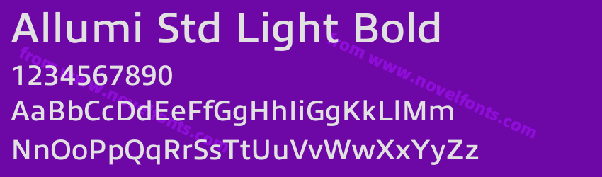 Allumi Std Light BoldPreview Allumi Std Light BoldPreview