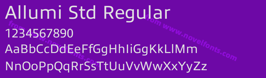 Allumi Std RegularPreview Allumi Std RegularPreview