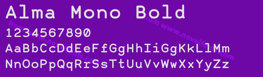 Alma Mono BoldPreview Alma Mono BoldPreview