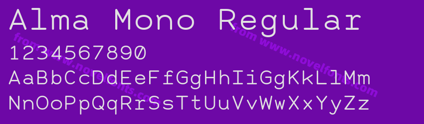 Alma Mono RegularPreview Alma Mono RegularPreview