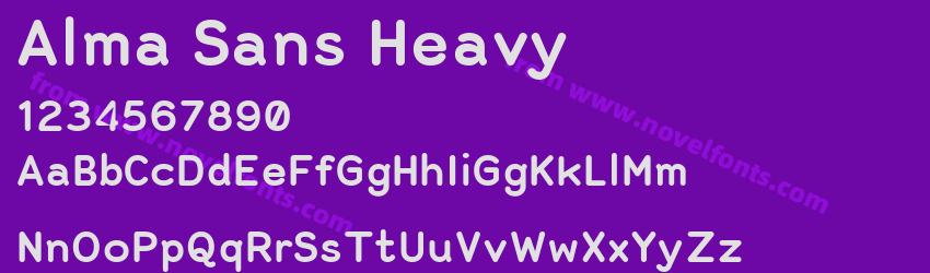 Alma Sans HeavyPreview Alma Sans HeavyPreview