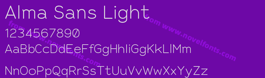 Alma Sans LightPreview