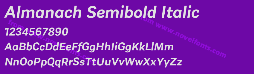 Almanach Semibold ItalicPreview Almanach Semibold ItalicPreview
